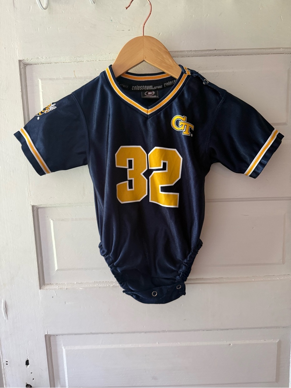 Georgia Tech Colosseum Navy & Gold Toddler Jersey Bodysuit 12-18month
